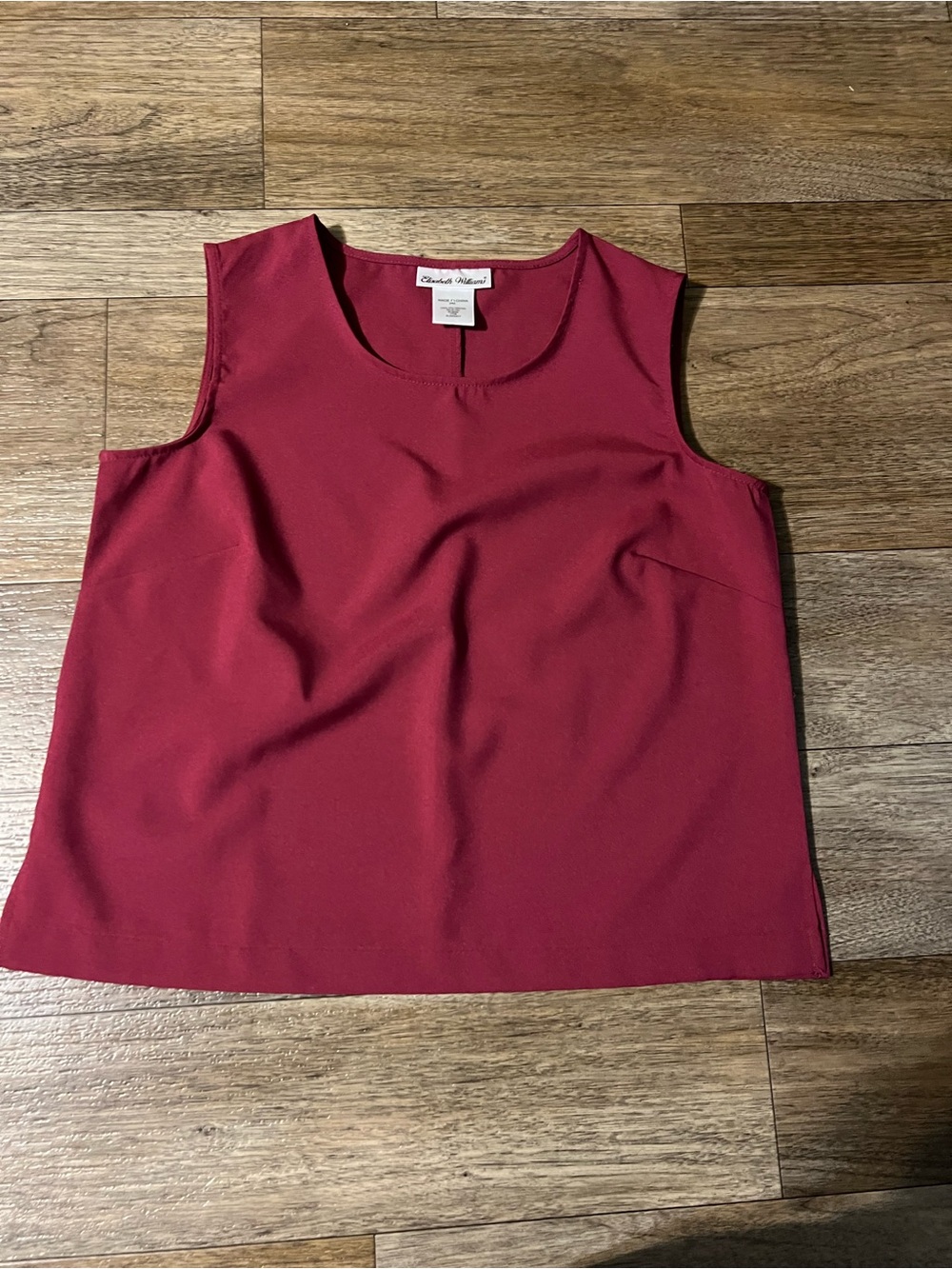 Sleeveless Shell Top - Berry Red
